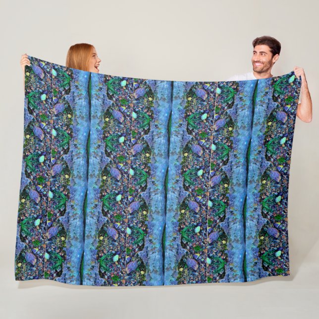 Couverture Polaire Texture numérique de l'eau de piscine papier numér (En situation)