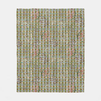 Couverture Polaire Textured Pointillism Grid Pattern Artwork