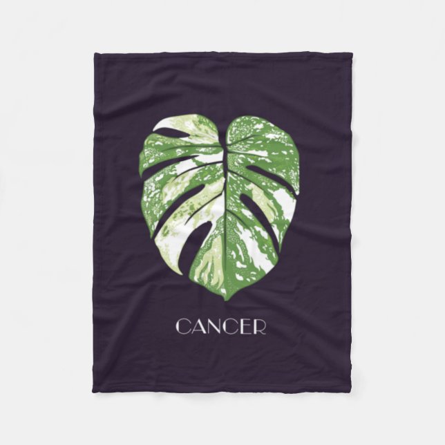 Couverture Polaire Thailande Constellation Monstera Cancer (Devant)