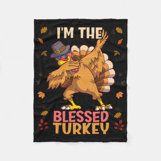 Couverture Polaire Thanksgiving Family Matching I'm The Blessed Turke (Devant)