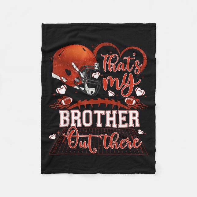 Couverture Polaire That's My Brother Out There Funny Football Sister  (Devant)