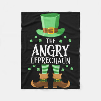 Couverture Polaire The Angry Leprechaun St Patricks Day Family Matchi