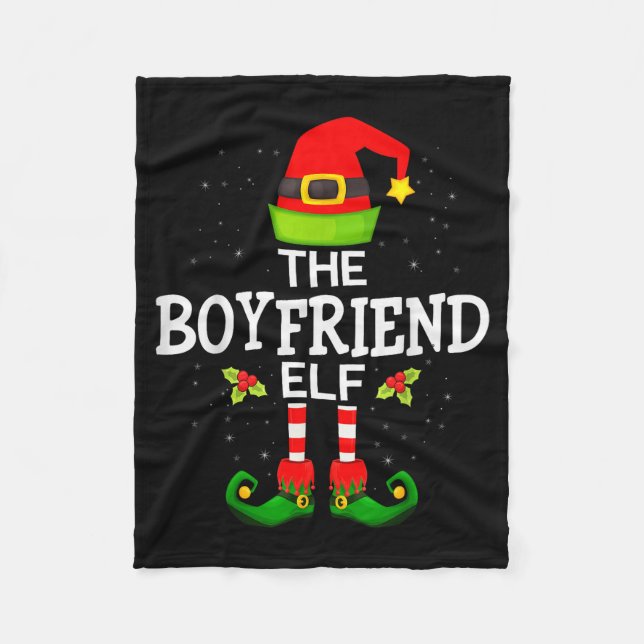 Couverture Polaire The Boyfriend Elf Christmas Family Matching Pajama (Devant)