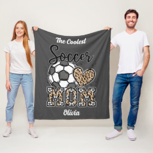 Couverture Polaire "The Coolest Soccer Mom" Conception personnalisée