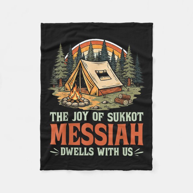 Couverture Polaire The Joy Of Sukkot Messiah Dwells With Us Jewish Ho (Devant)