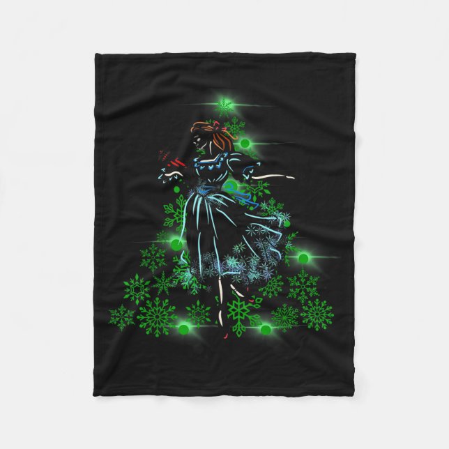 Couverture Polaire The Nutcracker Ballet And Clara Marie Christmas Tr (Devant)