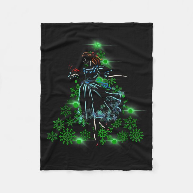 Couverture Polaire The Nutcracker Ballet And Clara Marie Christmas Tr (Devant)