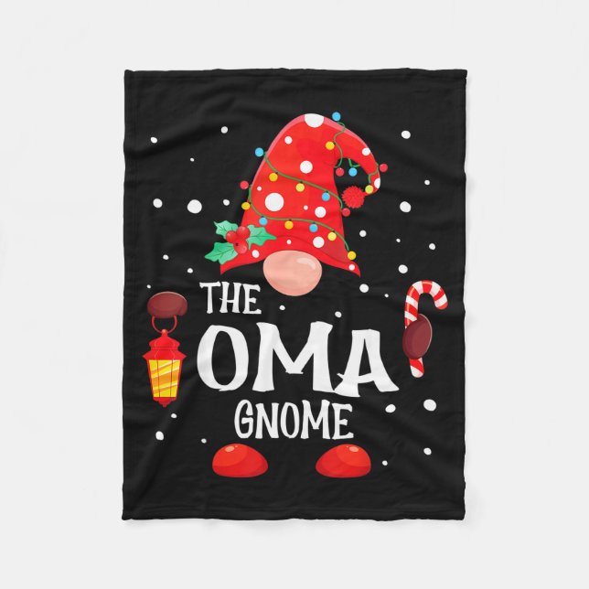 Couverture Polaire The Oma Gnome Matching Family Christmas Gnome Paja (Devant)