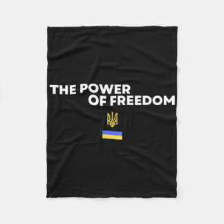 Couverture Polaire The Power Of Freedom Trident Ukrainian Flag Symbol