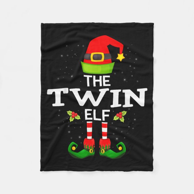 Couverture Polaire The Twin Elf Christmas Family Matching Pajama  (Devant)