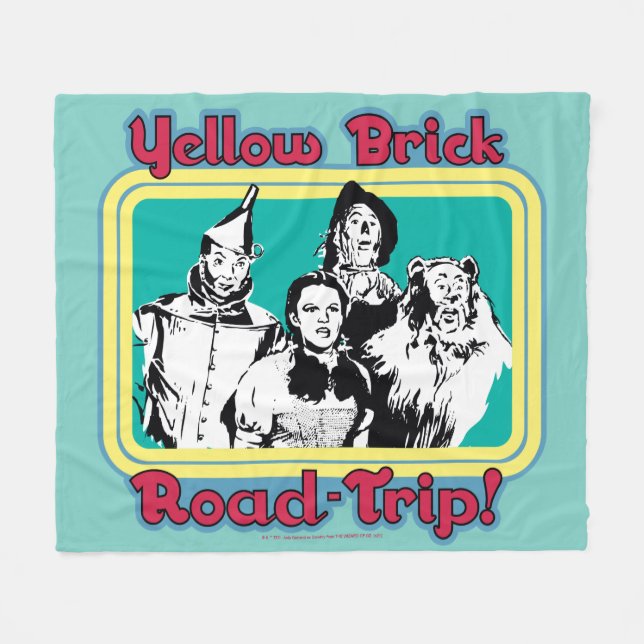 Couverture Polaire The Wizard Of Oz™ | Yellow Brick Road-Trip! (Devant (Horizontal))