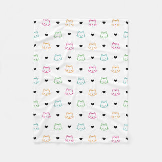 Couverture Polaire Thème de chat mignon