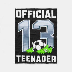 Couverture Polaire Thème de football pour la fête officielle d'annive