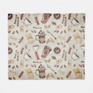 Couverture Polaire Thème Lover Café