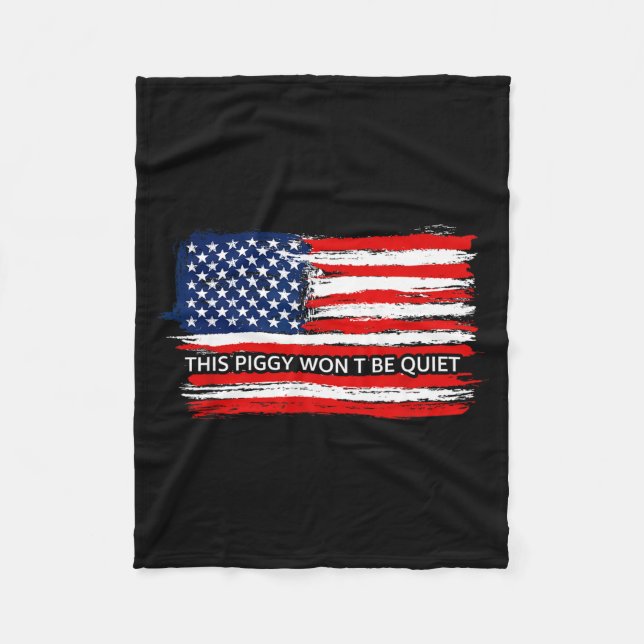 Couverture Polaire This Ggy Won't Be Quiet Funny Flag  (Devant)