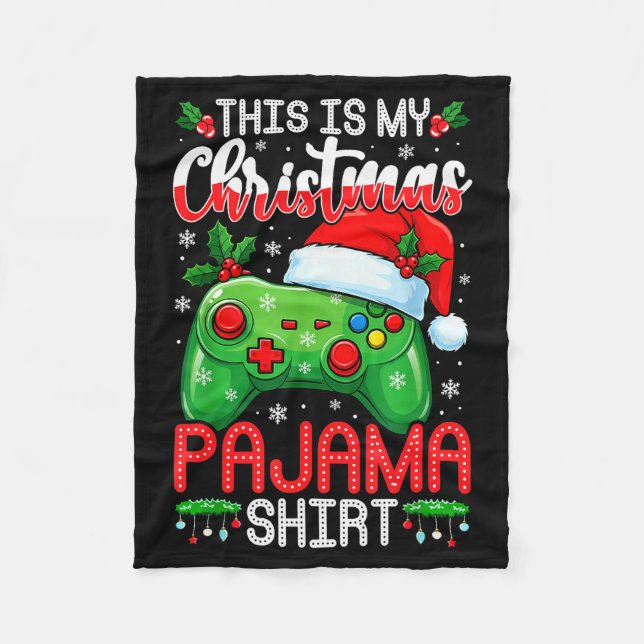 Couverture Polaire This Is My Christmas Pajama Funny Video Gamer Boys (Devant)