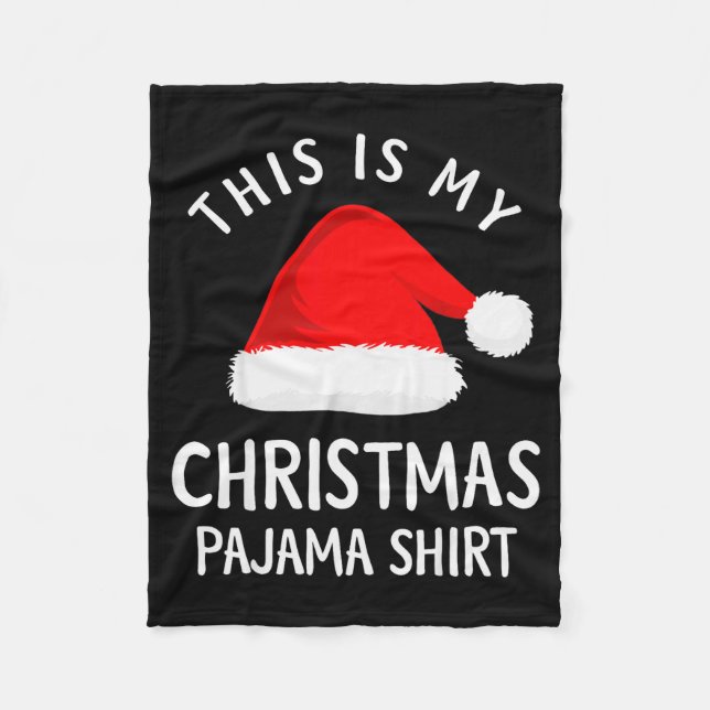 Couverture Polaire This Is My Christmas Pajama Shirt Funny Christmas  (Devant)