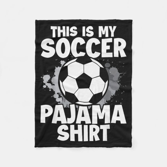 Couverture Polaire This Is My Soccer Pajama For Players Teens Boys Gi (Devant)