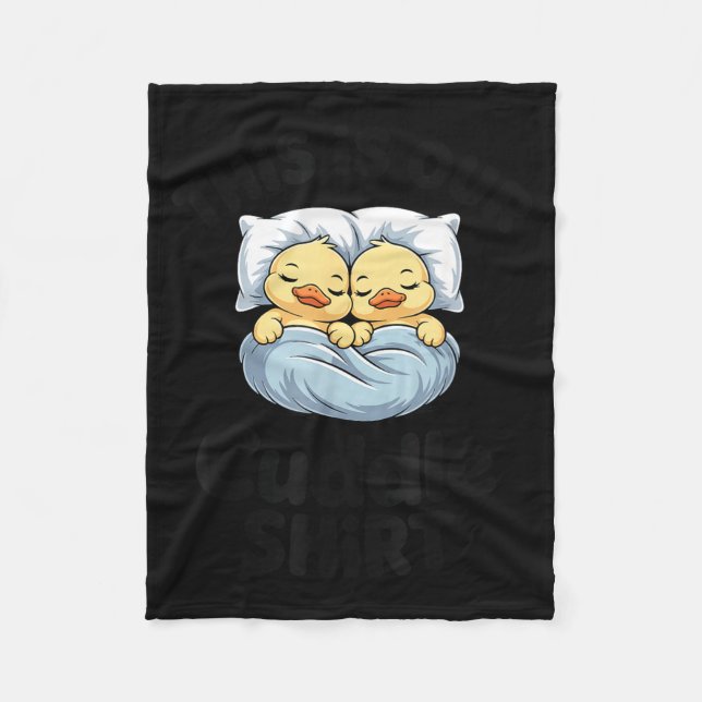 Couverture Polaire This Is Our Cuddle Shirt Cute Romantic Duck Couple (Devant)
