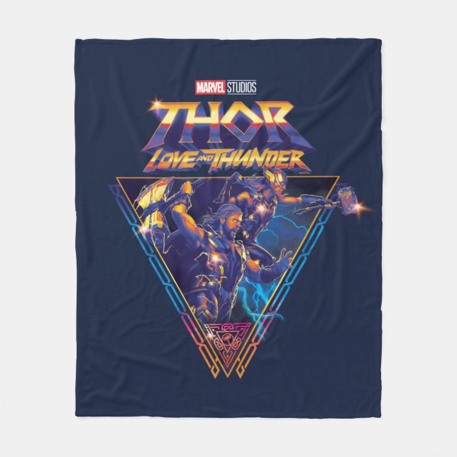 Couverture Polaire Thor : Love and Thunder Prismatic Triangle Graphic (Devant)