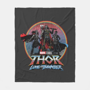 Couverture Polaire Thor : Love and Thunder Vintage Group Graphic