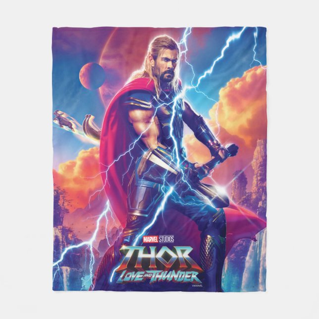 Couverture Polaire Thor on Mountain Top (Devant)