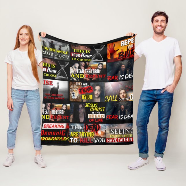 Couverture Polaire Threads divins de foi : Une Tapisserie de la flott (En situation)