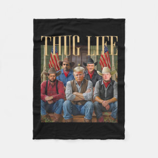 Couverture Polaire Thug Trump Vance Kennedy Elon Pour Le Graphique De