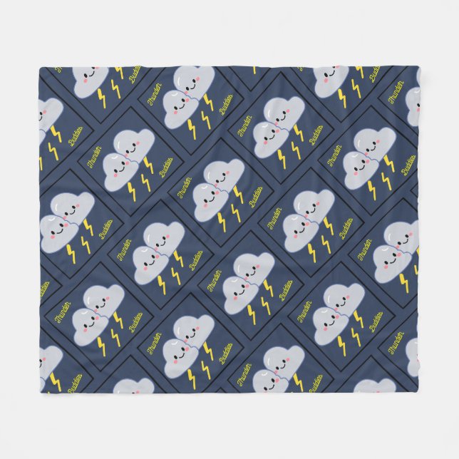 Couverture Polaire Thunder Buddies (Devant (Horizontal))