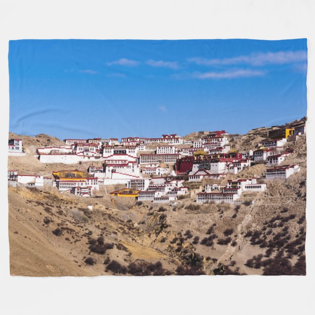 Couverture Polaire Tibet - Monastère bouddhique de Ganden (Devant (Horizontal))