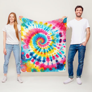 Couverture Polaire Tie Dye Motif