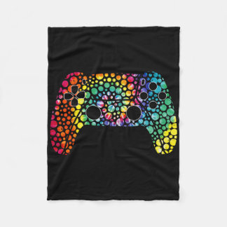 Couverture Polaire Tie Dye Polka Dot Jeu Vidéo Joyeux Dot Day Shirts