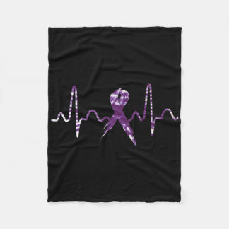 Couverture Polaire Tie Dye Surdose Sensibilisation Ribbon Violet Carb