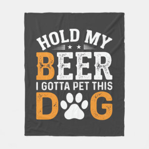 Couverture Polaire Tiens Ma Bière Amateur de Chien