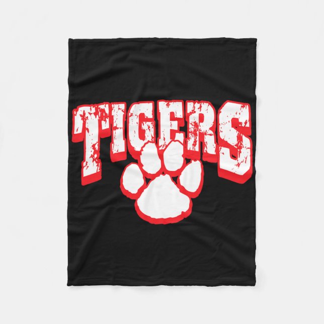 Couverture Polaire Tigers School Spirit Back To School R  (Devant)