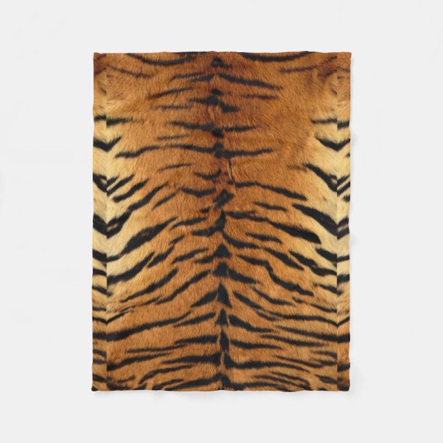 Couverture Polaire Tigre de fourrure d'animal de la jungle tribale Im (Devant)