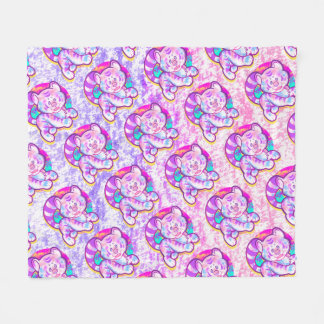 Couverture Polaire Tigre neige mignonne Neon Kidcore