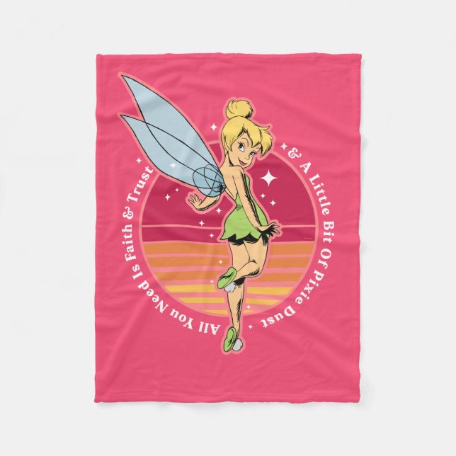 Couverture Polaire Tinker Bell | Petit peu de poussière de pixie (Devant)