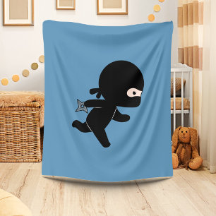 Couverture Polaire Tiny Ninja Courir sur Blue