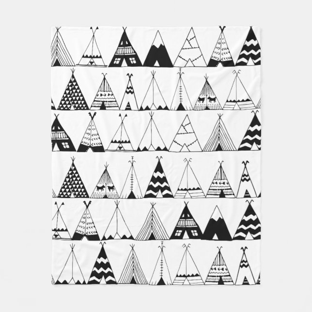Couverture Polaire Tipi inspiré (Devant)