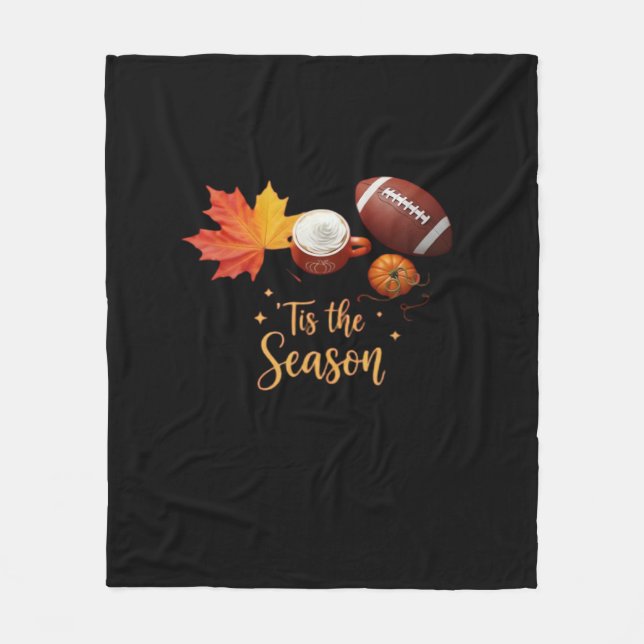 Couverture Polaire Tis The Season Halloween Retro Design (Devant)