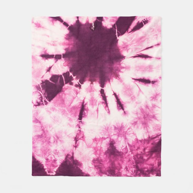 Couverture Polaire Tissu batik de teinture pourpre pour arrière - pla (Devant)