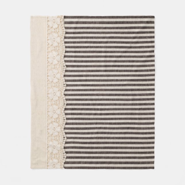 Couverture Polaire Tissu dentelle texture textile, motif arrière - pl (Devant)