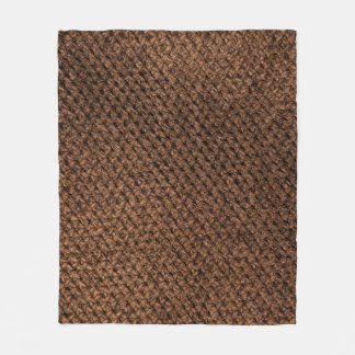 Couverture Polaire Tissu écrasé : Élégance Brown foncée