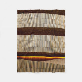 Couverture Polaire Tissu rayé noir et blanc