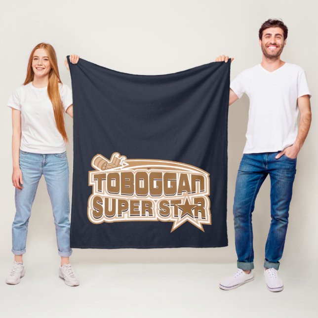 Couverture Polaire Toboggan Superstar Sports d'hiver nouveauté (En situation)