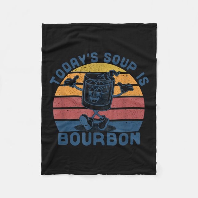 Couverture Polaire Today's Soup Is Bourbon - Funny Lover Bourbon Gl V (Devant)