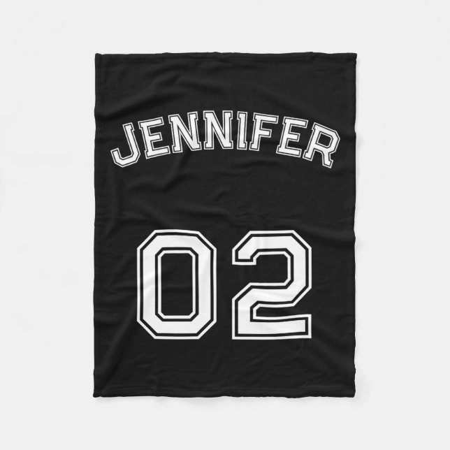 Couverture Polaire Toddler Teen Girl Name Jersey Number Nk Srts  (Devant)