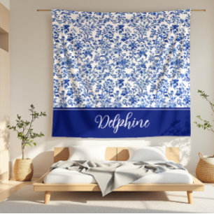Couverture Polaire Toile Bleue Delphine