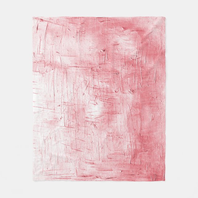 Couverture Polaire Toile rouge métallique : Elégance de la brosse. (Devant)